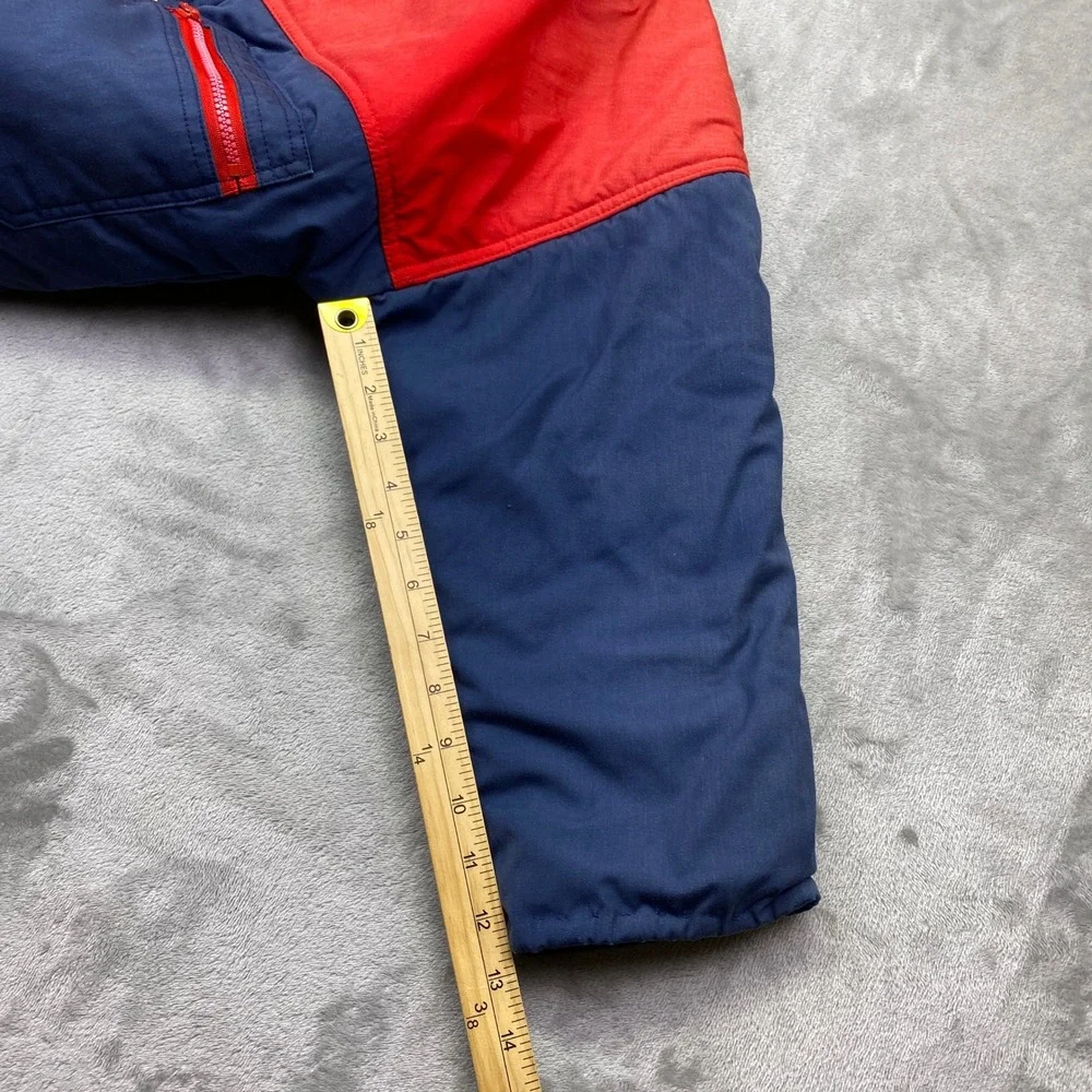 VTG Levis 70's Puffer Jacket Red Blue Color‎ Block 3M Thinsulate Sz M Retro USA